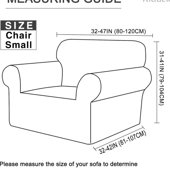 Kiduck Modern Waterproof Stylish Jacquard Pattern High Stretch Armchair Cover - Picture 6 of 6